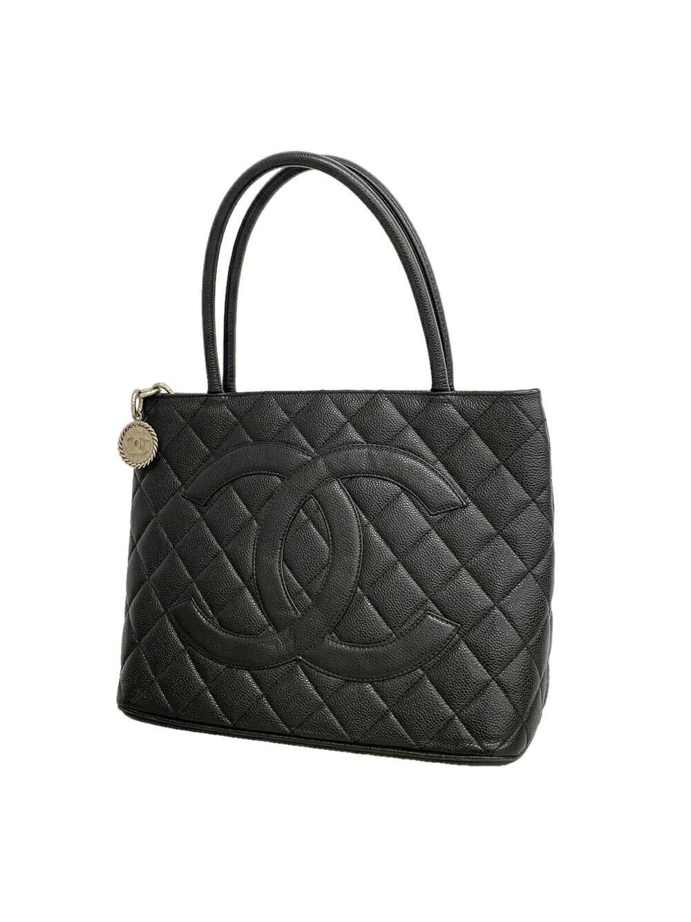Chanel Medallion Tote Quilted Caviar #375830C20B